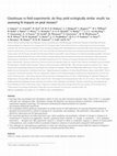 Research paper thumbnail of Glasshouse vs field experiments: do they yield ecologically similar results for assessing N impacts on peat mosses?