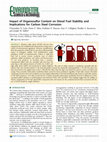 Research paper thumbnail of Impact of Organosulfur Content on Diesel Fuel Stability and Implications for Carbon Steel Corrosion