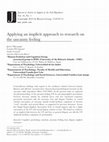 Research paper thumbnail of Applying an implicit approach to research on the uncanny feeling