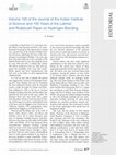 Research paper thumbnail of Volume 100 of the Journal of the Indian Institute of Science and 100 Years of the Latimer and Rodebush Paper on Hydrogen Bonding