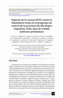 Research paper thumbnail of Impacto De La Vacuna EG95 Contra La Hidatidosis Ovina en El Programa De Control De La Provincia De Rio Negro Argentina Ocho Anos De Trabajo Informe Preliminar Pilot Field Trial of the EG95 Vaccine Against Ovine Cystic Echinococcosis in Rio Negro Ar