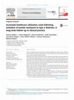 Research paper thumbnail of Increased healthcare utilization costs following initiation of insulin treatment in type 2 diabetes: A long-term follow-up in clinical practice