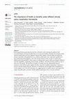 Research paper thumbnail of The Importance of Health Co-benefits under different Climate Policy Cooperation Frameworks