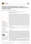 Research paper thumbnail of Strategic Environmental Assessment as a Support in a Sustainable National Waste Management Program—European Experience in Serbia