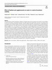 Research paper thumbnail of Effect of hydrate anti-agglomerants on water-in-crude oil emulsion stability