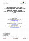 Research paper thumbnail of Perception et management du risque sportif Cas de l'équipe Wydad Athlétique Serghini d'El Kelaa (WASK)