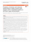 Research paper thumbnail of Prevalence, risk factors, and molecular epidemiology of methicillin-resistant Staphylococcus aureus nasal and axillary colonization among psychiatric patients on admission to an academic medical center