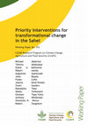 Research paper thumbnail of Priority interventions for transformational change in the Sahel