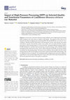 Research paper thumbnail of Impact of High-Pressure Processing (HPP) on Selected Quality and Nutritional Parameters of Cauliflower (Brassica oleracea var. Botrytis)