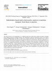 Research paper thumbnail of Stakeholders-based multi-criteria policy analysis in maritime transport: from theory to practice