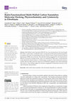 Research paper thumbnail of Rutin-Functionalized Multi-Walled Carbon Nanotubes: Molecular Docking, Physicochemistry and Cytotoxicity in Fibroblasts