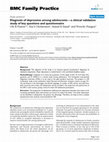 Research paper thumbnail of Diagnosis of depression among adolescents – a clinical validation study of key questions and questionnaire