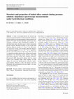 Research paper thumbnail of Structure and properties of loaded silica contacts during pressure solution: impedance spectroscopy measurements under hydrothermal conditions