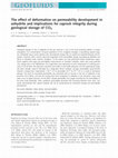 Research paper thumbnail of The effect of deformation on permeability development in anhydrite and implications for caprock integrity during geological storage of CO2