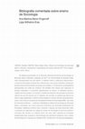 Research paper thumbnail of Bibliografia comentada sobre ensino de Sociologia