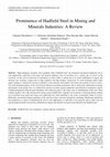 Research paper thumbnail of Prominence of Hadfield Steel in Mining and Minerals Industries: A Review