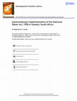 Research paper thumbnail of Johannesburg’s implementation of the National Water Act, 1998 in Soweto, South Africa