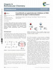 Research paper thumbnail of Cucurbiturils as supramolecular inhibitors of DNA restriction by type II endonucleases