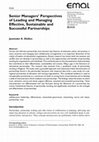 Research paper thumbnail of Senior Managers’ Perspectives of Leading and Managing Effective, Sustainable and Successful Partnerships