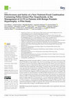 Research paper thumbnail of Effectiveness and Safety of a New Nutrient Fixed Combination Containing Pollen Extract Plus Teupolioside, in the Management of LUTS in Patients with Benign Prostatic Hypertrophy: A Pilot Study