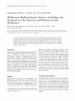 Research paper thumbnail of Wilderness Medical Society Practice Guidelines for Treatment of Eye Injuries and Illnesses in the Wilderness