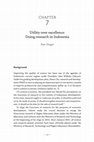 Research paper thumbnail of Utility over excellence: Doing research in Indonesia