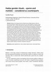 Research paper thumbnail of Hadza gender rituals – epeme and maitoko – considered as counterparts