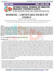 Research paper thumbnail of Biodiesel-A Renewable Source of Energy