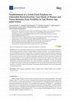 Research paper thumbnail of Establishment of a Greek Food Database for Palaeodiet Reconstruction: Case Study of Human and Fauna Remains from Neolithic to Late Bronze Age from Greece