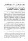 Research paper thumbnail of Cunill, Caroline y Glave, Luis Miguel (coords.). Las lenguas indígenas en los tribunales de América Latina: intérpretes, mediación y justicia (siglos XVI-XXI). Bogotá: Instituto Colombiano de Antropología e Historia, 2019. 348 páginas