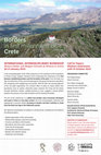 Research paper thumbnail of Call for Papers - Borders in First Millennium BC Crete - 20-21 January 2023, Athens