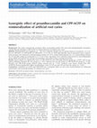 Research paper thumbnail of Synergistic effect of proanthocyanidin and CPP-ACFP on remineralization of artificial root caries