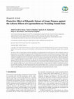 Research paper thumbnail of Protective Effect of Ethanolic Extract of Grape Pomace against the Adverse Effects of Cypermethrin on Weanling Female Rats