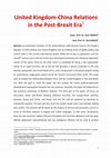 Research paper thumbnail of - Örmeci, Ozan & Kısacık, Sina (2021), "United Kingdom-China Relations in the Post-Brexit Era", Paper presented at TASAM 7th Istanbul Security Conference, 05.11.2021, DoubleTree By Hilton Istanbul Ataşehir, Istanbul, Turkey