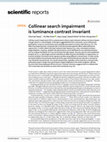 Research paper thumbnail of Collinear search impairment is luminance contrast invariant