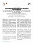 Research paper thumbnail of Sutureless Aortic Valve Replacement: A Canadian Multicentre Study