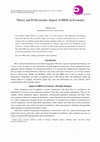 Research paper thumbnail of Theory and Professionals: Impact of HRM on Economy