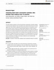 Research paper thumbnail of Unpacking piped water consumption subsidies: Who benefits? New evidence from 10 countries