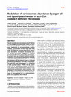 Research paper thumbnail of Modulation of peroxisomes abundance by argan oil and lipopolysaccharides in acyl-CoA oxidase 1-deficient fibroblasts