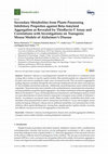 Research paper thumbnail of Secondary Metabolites from Plants Possessing Inhibitory Properties against Beta-Amyloid Aggregation as Revealed by Thioflavin-T Assay and Correlations with Investigations on Transgenic Mouse Models of Alzheimer’s Disease