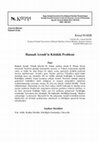 Research paper thumbnail of Hannah Arendt’te Kötülük Problemi