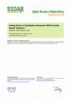 Research paper thumbnail of Using Ketso in Qualitative Research With Female Saudi Teachers