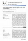 Research paper thumbnail of Service Quality, Satisfaction and Patient Loyalty in Public Health Center of Bengkulu