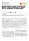 Research paper thumbnail of Application of Analytical Methods About Equations of Stokes for Transient Condition in Flow Over Oscillating Plane and Oscillating Flow Over Stationary Plane