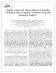 Research paper thumbnail of Quelles pratiques de télésurveillance de maladies chroniques dans les espaces à dominante rurale peu densément peuplés