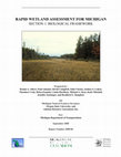 Research paper thumbnail of Rapid Wetland Assessment for Michigan Section 1: Biological Framework