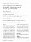 Research paper thumbnail of Fusões e Aquisições sob a Perspectiva da Vantagem Competitiva: o caso da Perdigão Agroindustrial SA