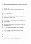 Research paper thumbnail of Effects of spectral smearing on performance of the spectral ripple and spectro-temporal ripple tests