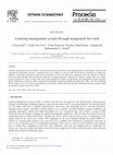 Research paper thumbnail of Learning Management System Through Assignment Box Alert