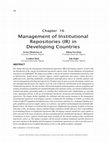 Research paper thumbnail of Management of Institutional Repositories (IR) in Developing Countries